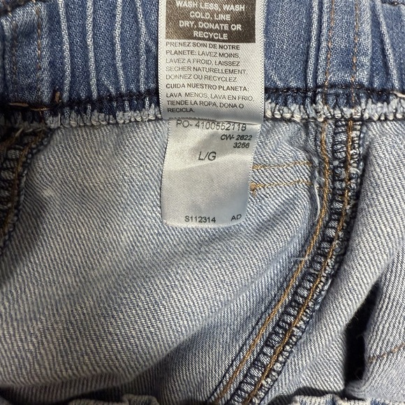 Signature By Levi Strauss & Co Girls High-Rise 3" Shorts Loose Fit Size L Blue - Picture 5 of 7